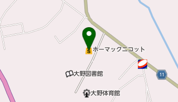 ホーマック ニコット 大野店の地図画像