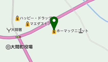 ホーマック ニコット 大間店の地図画像