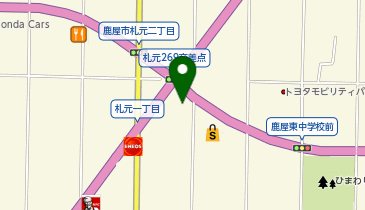 メガネのヨネザワ 鹿屋札元店の地図画像