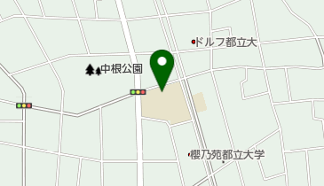 中根小学校内学童保育クラブの地図画像