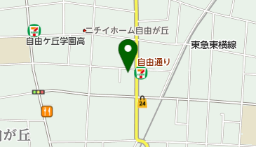 目黒区 自由が丘老人いこいの家の地図画像