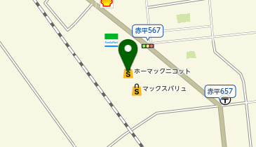 ホーマック ニコット 赤平店の地図画像