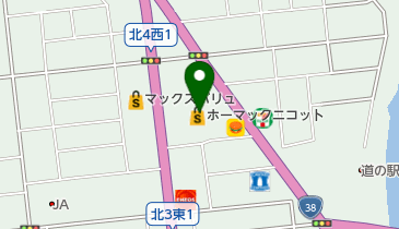 ホーマック ニコット 芦別店の地図画像