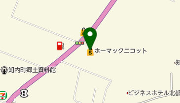 ホーマック ニコット 知内店の地図画像