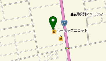 ホーマック ニコット 浜頓別店の地図画像