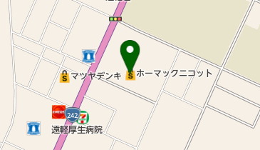 ホーマック ニコット 遠軽店の地図画像