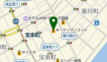 ホーマック ニコット 宝来店の地図画像