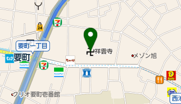 祥雲寺の地図画像