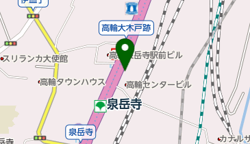 高輪大木戸跡の地図画像