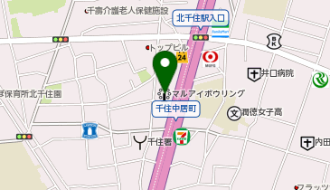 おっ母さん食品館 北千住店の地図画像