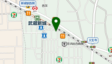 不二家 武蔵新城店の地図画像