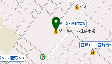 JR生鮮市場 西野店青果部の地図画像