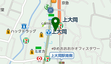 生活の木 横浜上大岡京急店の地図画像