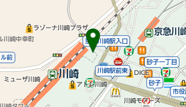 ハーブギャラリー 川崎駅東口店の地図画像