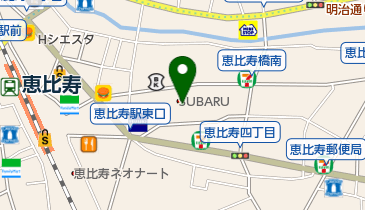 富士重工株式会社 本社の地図画像