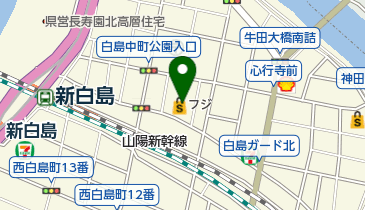 FUJI(フジ) 白島店の地図画像