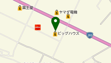 株式会社 ベルジョイス ビッグハウス 遠野店の地図画像