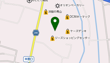 ジーズショッピングセンターの地図画像