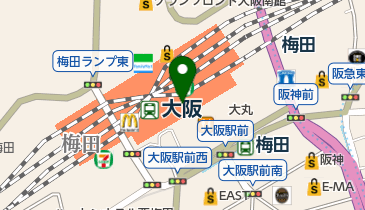 生活の木 大丸梅田店の地図画像