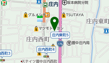 山系無双 烈火 庄内本店の地図画像