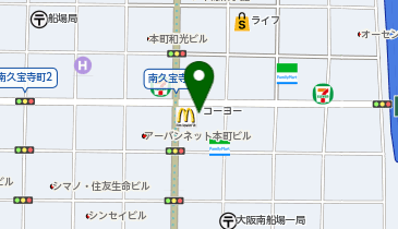 KOHYO(コーヨー) 南船場店の地図画像