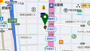 KOHYO(コーヨー) 淀屋橋店の地図画像