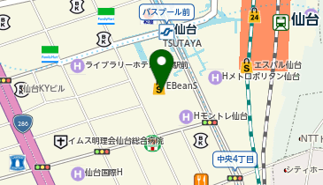 WIG SHOP MAPLE(ウィッグ ショッフ ゚メイプル) 仙台店の地図画像