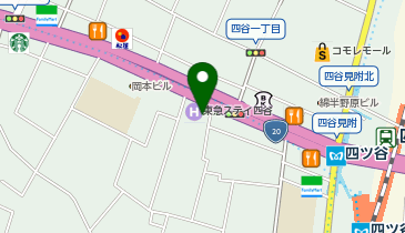 ココカラファイン 四谷店の地図画像