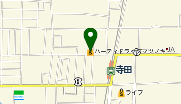 ハーティ・ドラッグ マツノキ 寺田店の地図画像