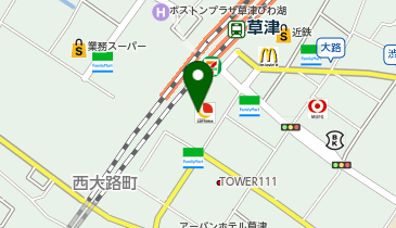 ココカラファイン ガーデンシティ草津店の地図画像