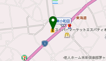 楽々広場 エスパティオ小和田店の地図画像