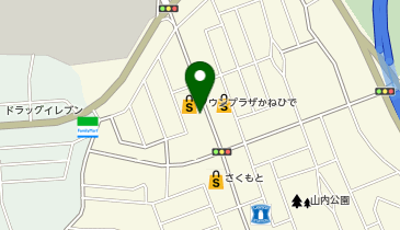 タウンプラザかねひで 山内市場の地図画像