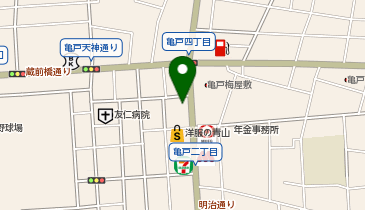 くすりセイジョー 亀戸店の地図画像
