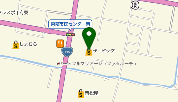 ザ・ビッグ 甲府和戸店の地図画像