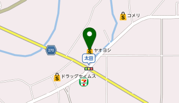 ヤオヨシ 太田店の地図画像