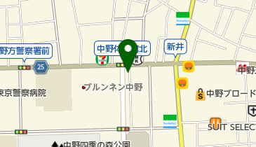 社会福祉法人中野区福祉サービス事業団 ヘルパーステーション中野の地図画像