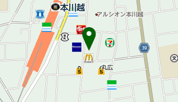 アミューズランドモナコ 川越店の地図画像