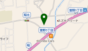 プラスワン 箕面店の地図画像