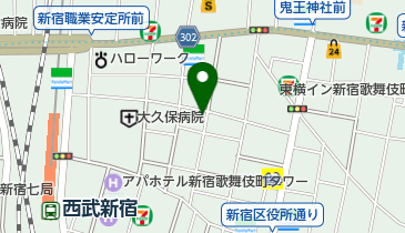 叙々苑キッチン 新宿店の地図画像