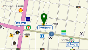 TWOHAIR カリーノ宮崎店の地図画像