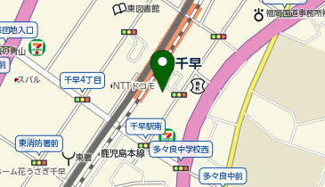 クック・チャム 千早駅前店の地図画像