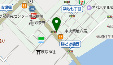 壱角家 築地店の地図画像
