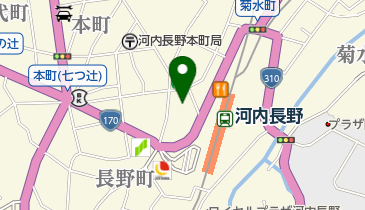 バラエティ101 ノバティながの店の地図画像