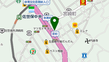 永田宝石店 佐世保店の地図画像
