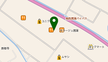 マザーガーデン モラージュ菖蒲店の地図画像