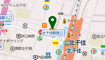 Popolamama(ポポラマーマ) 北千住店の地図画像