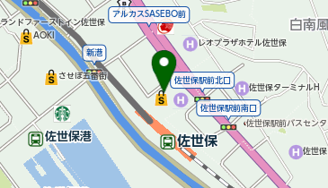 zakka eQ(ザッカ イーキュウ) えきマチ1丁目 佐世保店の地図画像