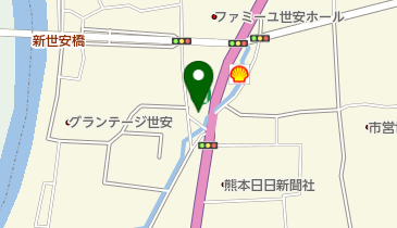 つるやゴルフ 熊本世安店の地図画像