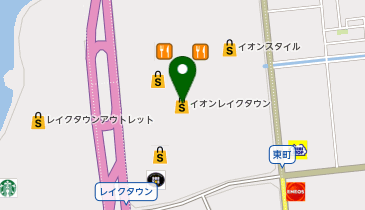 らーめん山頭火 イオンレイクタウンmori店の地図画像