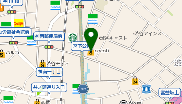 cocoti SHIBUYA(ココチシブヤ)の地図画像